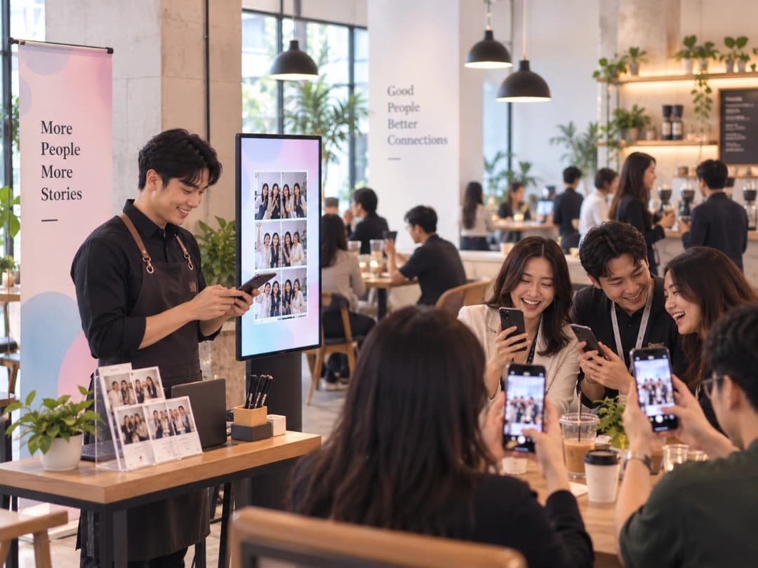 Suasana event dengan pencahayaan panggung